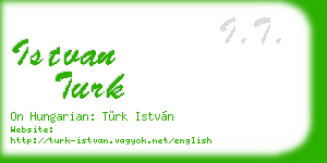 istvan turk business card
